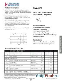 Datasheet SNA-576-TR3 manufacturer Stanford