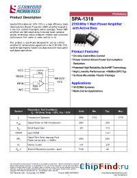 Datasheet SPA-1318 manufacturer Stanford