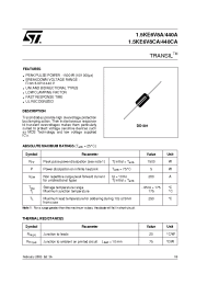 Datasheet 1.5KE10A manufacturer STMicroelectronics