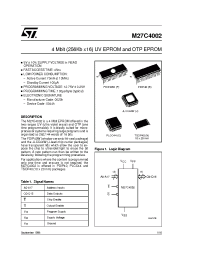 Datasheet 27C4002 manufacturer STMicroelectronics
