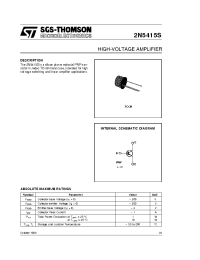 Datasheet 2N5415S manufacturer STMicroelectronics