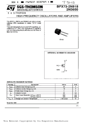 Datasheet 2N918 manufacturer STMicroelectronics