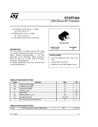Datasheet 420 manufacturer STMicroelectronics