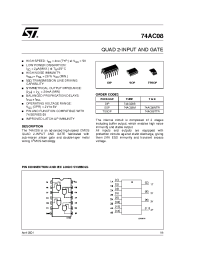 Datasheet 74AC08MTR manufacturer STMicroelectronics