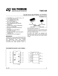 Datasheet 74AC125B manufacturer STMicroelectronics
