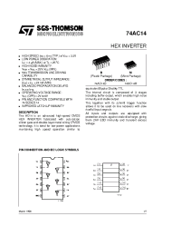 Datasheet 74AC14M manufacturer STMicroelectronics
