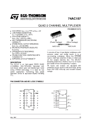 Datasheet 74AC157B manufacturer STMicroelectronics