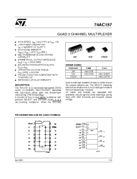 Datasheet 74AC157MTR manufacturer STMicroelectronics