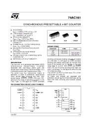 Datasheet 74AC161MTR manufacturer STMicroelectronics