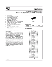 Datasheet 74AC16245TTR manufacturer STMicroelectronics