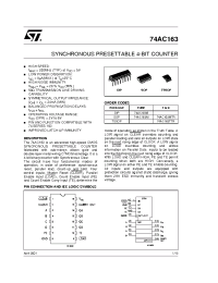 Datasheet 74AC163TTR manufacturer STMicroelectronics