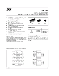 Datasheet 74AC244TTR manufacturer STMicroelectronics