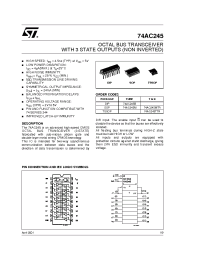 Datasheet 74AC245MTR manufacturer STMicroelectronics
