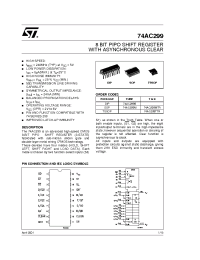 Datasheet 74AC299 manufacturer STMicroelectronics