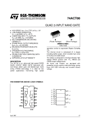 Datasheet 74ACT00 manufacturer STMicroelectronics