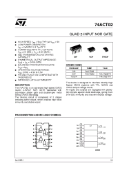 Datasheet 74ACT02B manufacturer STMicroelectronics