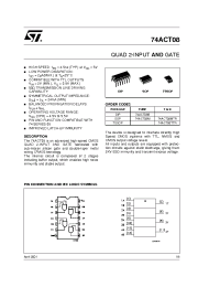 Datasheet 74ACT08B manufacturer STMicroelectronics