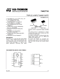 Datasheet 74ACT10 manufacturer STMicroelectronics
