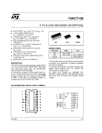 Datasheet 74ACT138M manufacturer STMicroelectronics