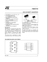 Datasheet 74ACT14B manufacturer STMicroelectronics