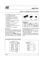 Datasheet 74ACT157MTR manufacturer STMicroelectronics