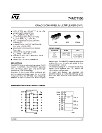 Datasheet 74ACT158MTR manufacturer STMicroelectronics