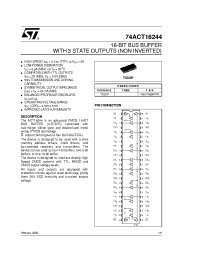 Datasheet 74ACT16244 manufacturer STMicroelectronics
