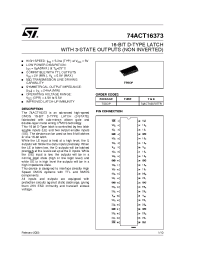Datasheet 74ACT16373TTR manufacturer STMicroelectronics