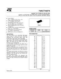 Datasheet 74ACT16374TTR manufacturer STMicroelectronics