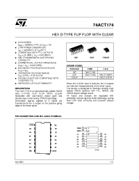 Datasheet 74ACT174TTR manufacturer STMicroelectronics