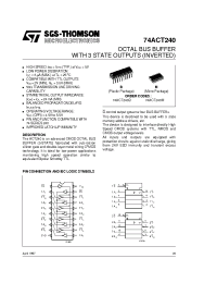 Datasheet 74ACT240B manufacturer STMicroelectronics