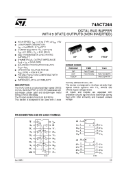 Datasheet 74ACT244MTR manufacturer STMicroelectronics