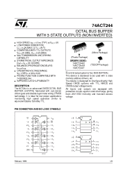 Datasheet 74ACT244T manufacturer STMicroelectronics