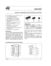 Datasheet 74ACT257MTR manufacturer STMicroelectronics