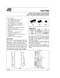 Datasheet 74ACT299MTR manufacturer STMicroelectronics