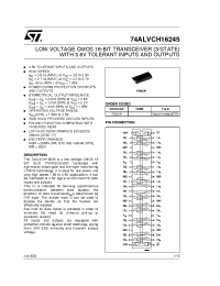 Datasheet 74ALVCH16245TTR manufacturer STMicroelectronics