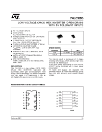 Datasheet 74LCX05T manufacturer STMicroelectronics