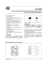 Datasheet 74LCX08TTR manufacturer STMicroelectronics
