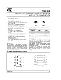 Datasheet 74LCX14TTR manufacturer STMicroelectronics