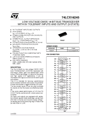 Datasheet 74LCX16245A manufacturer STMicroelectronics