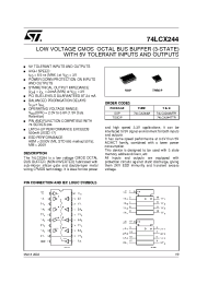Datasheet 74LCX244TTR manufacturer STMicroelectronics