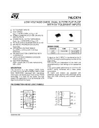 Datasheet 74LCX74TTR manufacturer STMicroelectronics