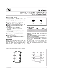 Datasheet 74LVC04AMTR manufacturer STMicroelectronics