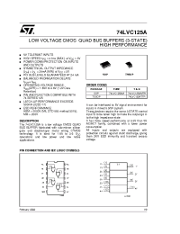 Datasheet 74LVC125AMTR manufacturer STMicroelectronics