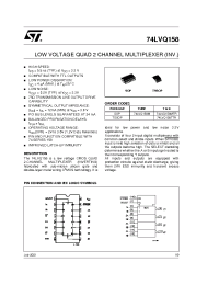 Datasheet 74LVQ158 manufacturer STMicroelectronics