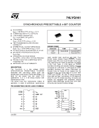 Datasheet 74LVQ161M manufacturer STMicroelectronics