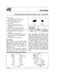 Datasheet 74LVQ163 manufacturer STMicroelectronics