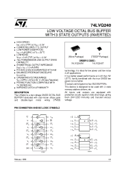 Datasheet 74LVQ240 manufacturer STMicroelectronics