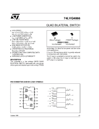 Datasheet 74LVQ4066 manufacturer STMicroelectronics