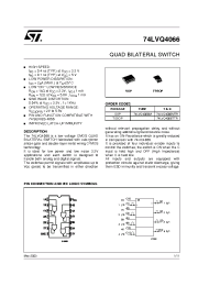 Datasheet 74LVQ4066TTR manufacturer STMicroelectronics